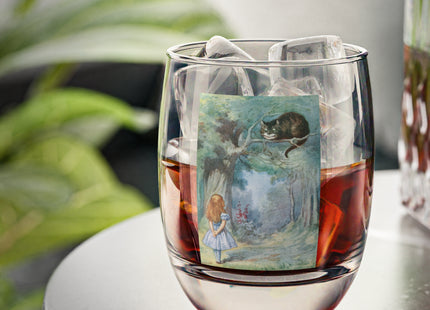 “I growl when I’m pleased, and wag my tail when I’m angry” by Sir John Tenniel Whiskey Glass