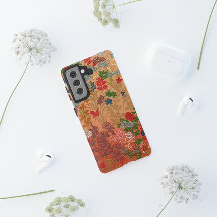 Ornamental Japanese Flower Pattern Phone Cases