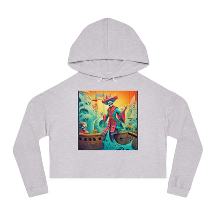 Skeleton Crew of the Misty Seas Women’s Cropped Hooded Sweatshirt