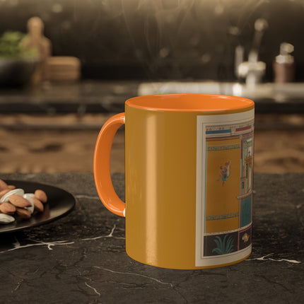Pompeii Walls Pl.20 by Victor Steeger Colorful Mugs, 11oz