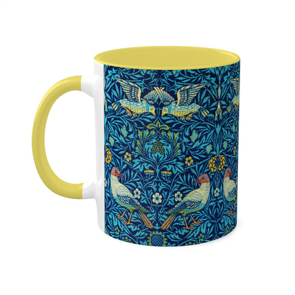 Bird by William Morris Colorful Mugs, 11oz