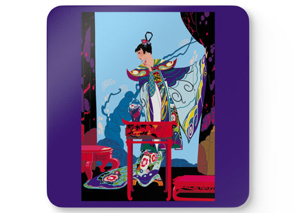 A Visual Journey by Umberto Brunelleschi Corkwood Coaster Set