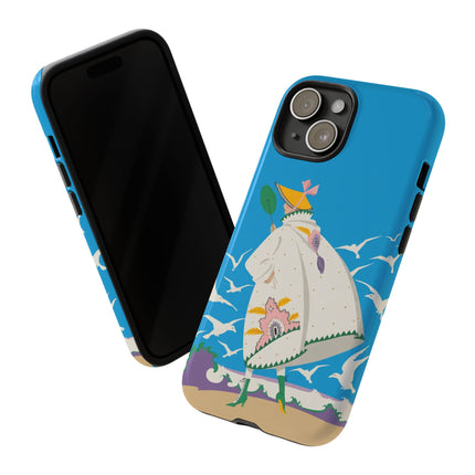 Seaside Wanderer Phone Case – Whimsical Charm & Coastal Delight