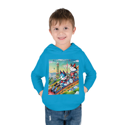 Kitsune Carnival Toddler Pullover Fleece Hoodie