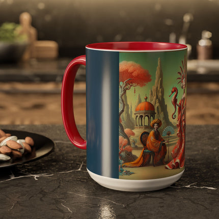 The Seahorse Court Colorful Mugs (11oz, 15oz)