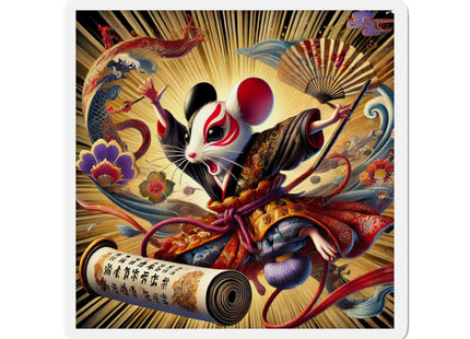 Theatrical Mouse on a Mission Die-Cut Magnets (5 Sizes)