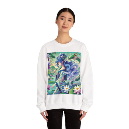 Fairy of the Koi Pond Heavy Blend™ Crewneck Sweatshirt