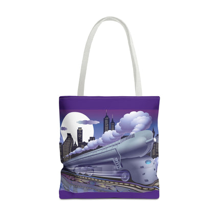 The Art Deco Bullet Train Tote Bag (AOP)