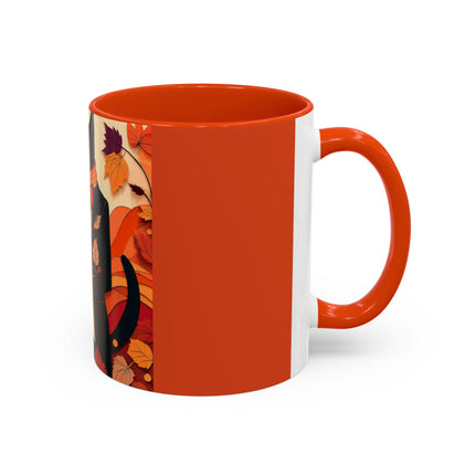 Siamese Cat at an Autumn Harvest Fair Colorful Mugs (11oz, 15oz)