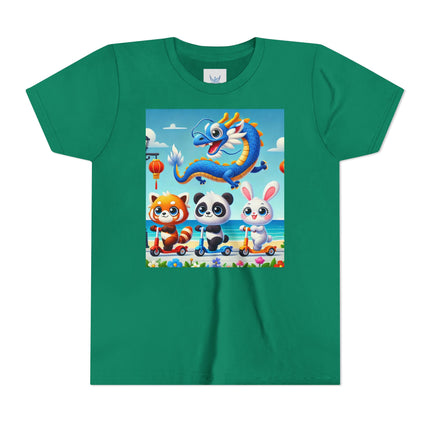 Seaside Scooter Friends Youth Short Sleeve Tee