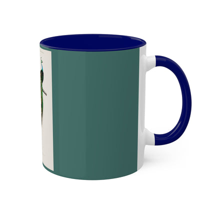 Indian Peafowl by Charles Dessalines D' Orbigny Colorful Mugs, 11oz