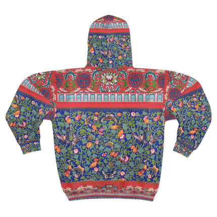 Chinese Ornament by Owen Jones Zip Hoodie (AOP)