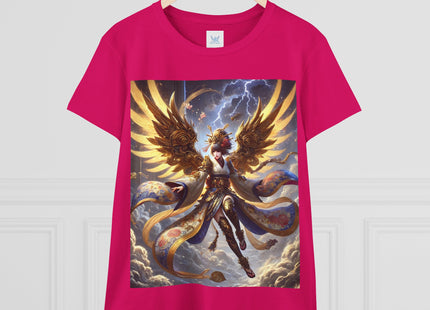 Valkyrie Descending Through Storm Women's Midweight Cotton Tee