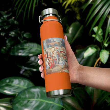 Off with her head! Off with— by Sir John Tenniel Copper Vacuum Insulated Bottle, 22oz