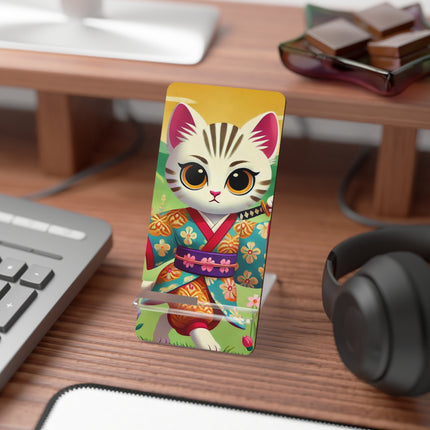 Samurai Kitten Mobile Display Stand for Smartphones