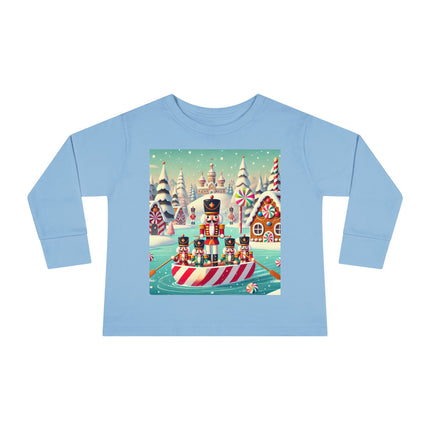 Nutcracker Candy-Striped Adventure Toddler Long Sleeve Tee