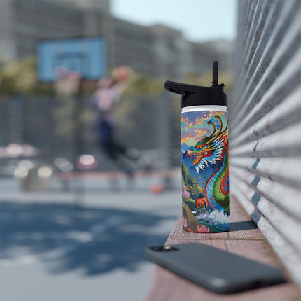 Chinese Dragon Stainless Steel Water Bottle