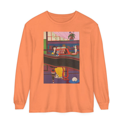 La Musique by Charles Martin Garment-dyed Long Sleeve T-Shirt