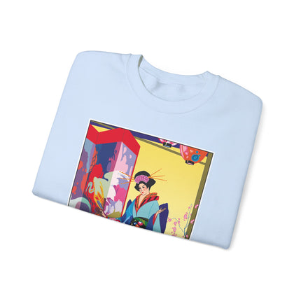 A Timeless Journey by Umberto Brunelleschi Heavy Blend™ Crewneck Sweatshirt