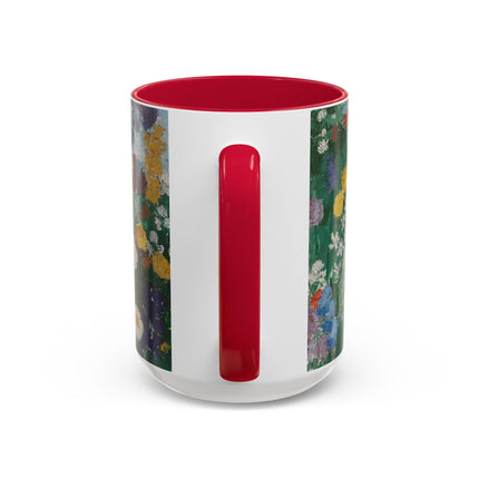 Flowers on the Mountain by August Babberger Colorful Mugs (11oz, 15oz)