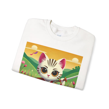 Samurai Kitten Unisex Heavy Blend™ Crewneck Sweatshirt