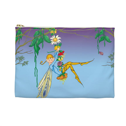 A Fairy’s Delight Accessory Pouch – Art Deco Whimsy & Floral Grace