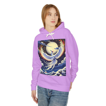 Majestic White Crane Hoodie