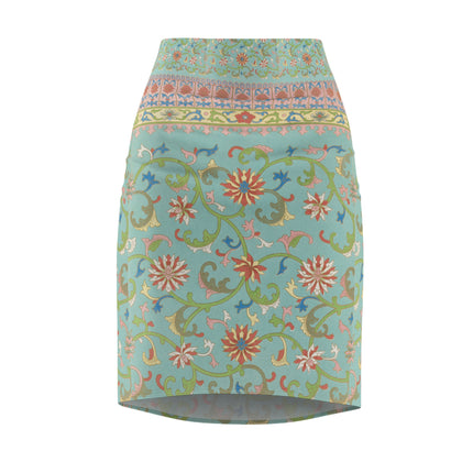 Chinese Ornament by Owen Jones Women's Pencil Skirt (AOP)