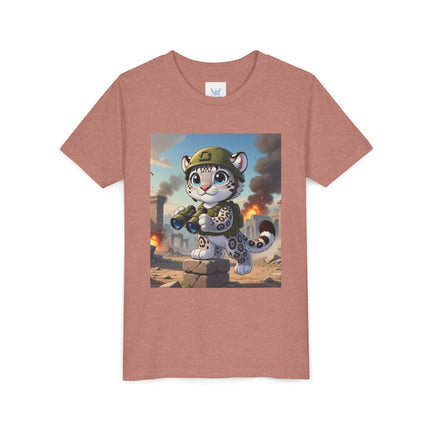 Snow Leopard Lookout Youth Short Sleeve Tee