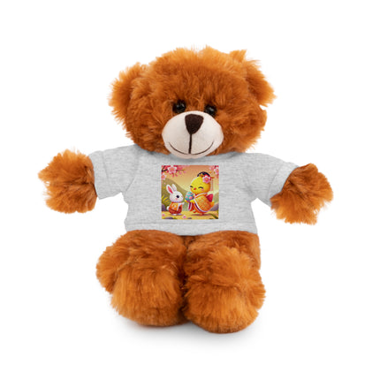 Whimsical Springtime Exchange Stuffed Animals with Tee