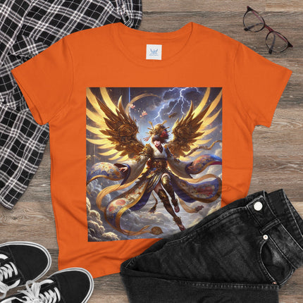 Valkyrie Descending Through Storm Cotton Tee