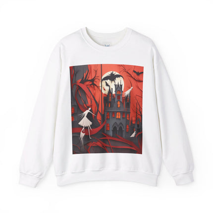Halloween Night Scene Unisex Heavy Blend™ Crewneck Sweatshirt