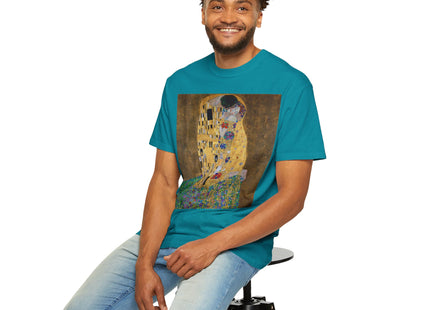 The Kiss by Gustav Klimt Unisex Garment-Dyed T-shirt