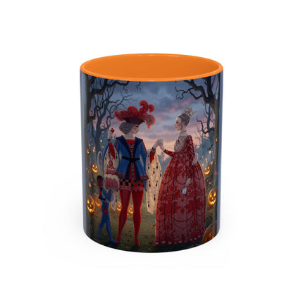 ♥️🎃 The Queen Of Hearts Halloween Masquerade Colorful Mug – Royal Halloween Fantasy