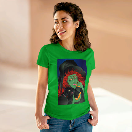Mirror, Mirror A Witch's Touch Women's Midweight Cotton Tee