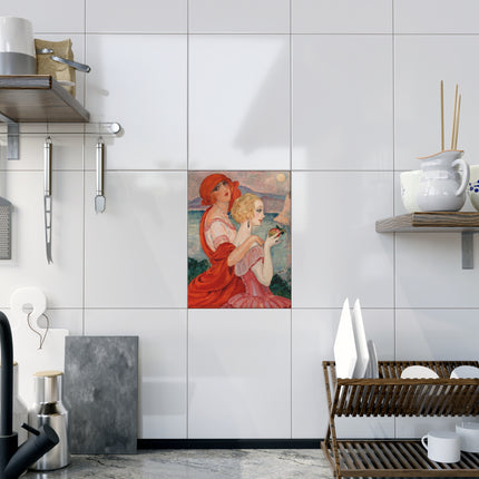 Sur la Route d'Anacapri by Gerda Wegener Ceramic Tile