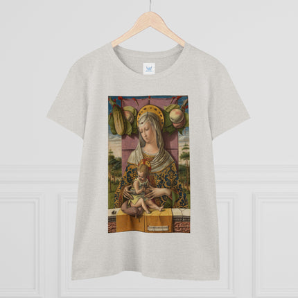 Madonna and Child by Carlo Crivelli Women's Midweight Cotton Tee