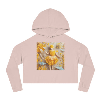 Dandelion Fairy Women’s Cropped Hooded Sweatshirt