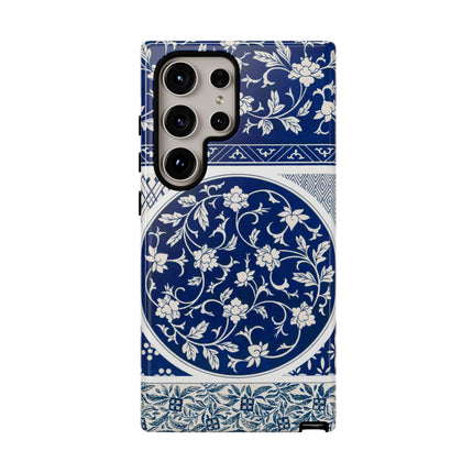 Blue Flower Pattern by Owen Jones Phone Cases