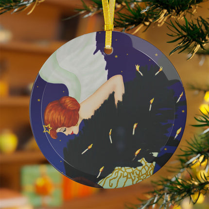 The Christmas Angel Glass Ornament