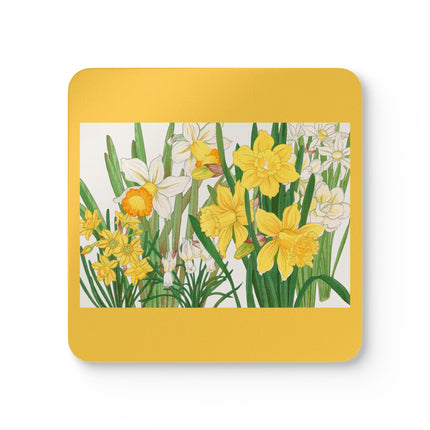 Daffodil by Tanigami Kônan Corkwood Coaster Set