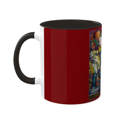 Fish, Fruits, and Flowers by Kathryn E. Cherry Colorful Mugs, 11oz