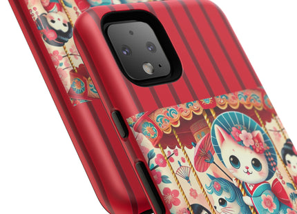 Geisha Kitten's Enchanted Carousel Phone Cases