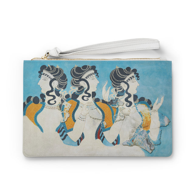 Reproduction of Ladies in Blue by Emile Gilliéron Clutch Bag
