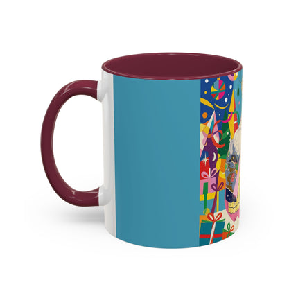 🎀✨ The Christmas Court Of Joy Colorful Mug – Art Deco Holiday Fantasy