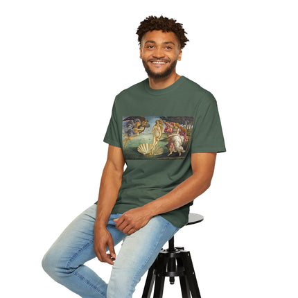 Birth of Venus by Sandro Botticelli Unisex Garment-Dyed T-shirt