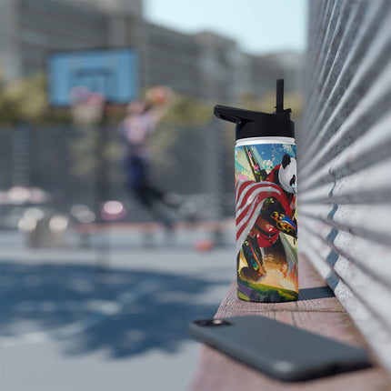 Cyber Punk Robots Stainless Steel Water Bottle
