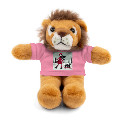 Red Sled & Curious Cats Stuffed Animals with Tee