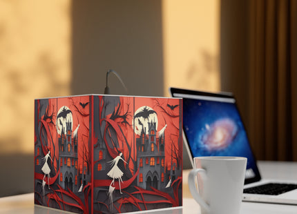 Halloween Night Scene Light Cube Lamp