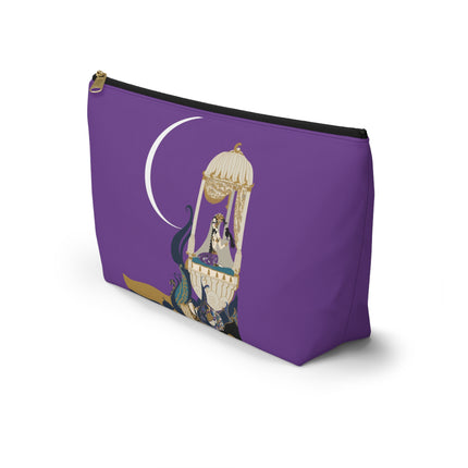 Moonlit Reverie Pavilion Cosmetic Bag – Art Deco Elegance & Mystical Serenity